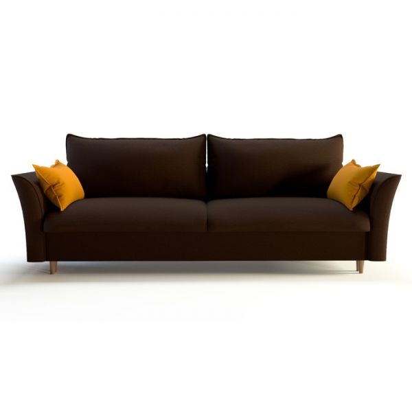 Диван прямой «Барселона», механизм пантограф, велюр, цвет альба 044 / альба 071