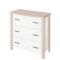 Комод, 900 ? 360 ? 900 мм, цвет нельсон / белый