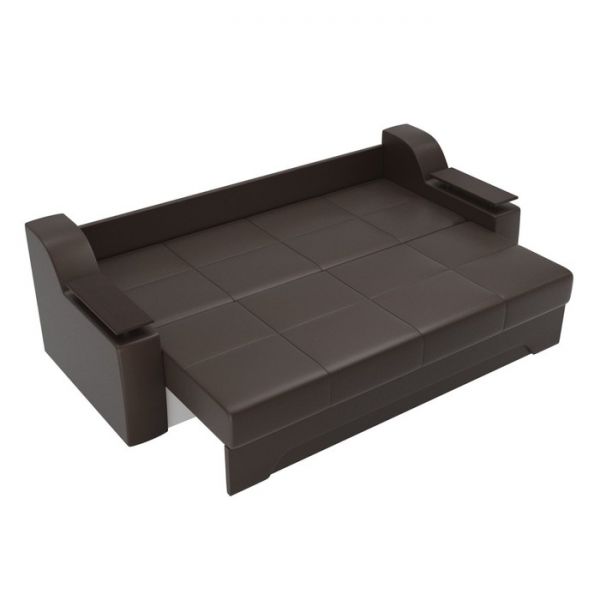 Диван прямой «Сенатор», механизм еврокнижка, экокожа, цвет бежевый