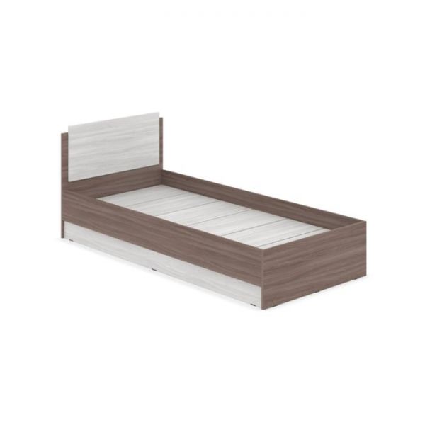 Кровать Аманда, 900х2000, Ясень шимо темный/светлый