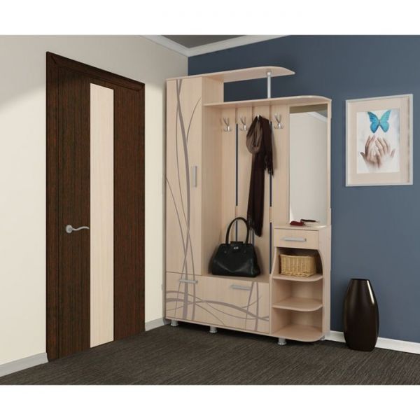 Прихожая универсальная «Барселона-1», дуб млечный