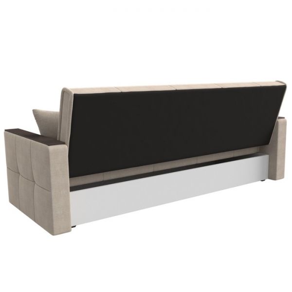 Прямой диван-книжка «Валенсия», механизм книжка, рогожка, цвет бежевый