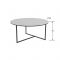 Стол журнальный «Маджоре Glass», 800 ? 800 ? 390 мм, цвет белая Lacobel