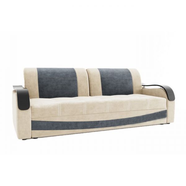 Прямой диван «Рим», механизм выкатной / еврокнижка, ППУ, велюр, цвет селфи 01 / селфи 15