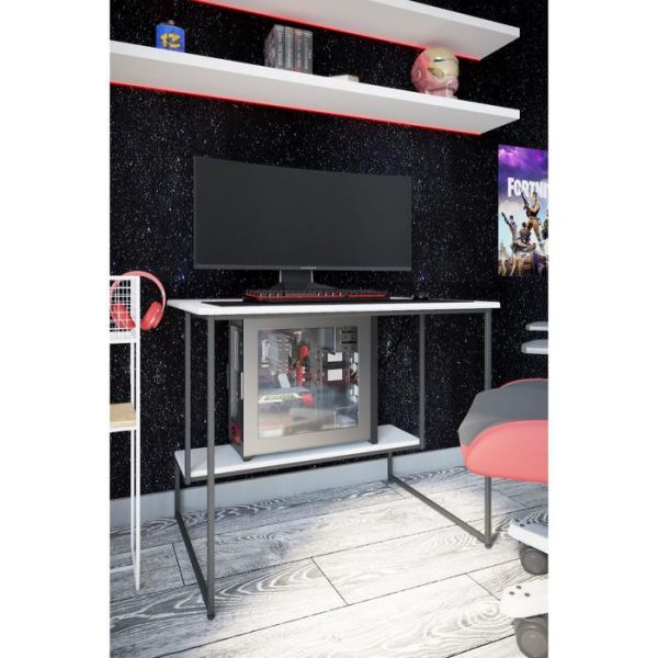 Компьютерный стол «Скилл», 900 ? 650 ? 740 мм, металл, МДФ, цвет дуб американский