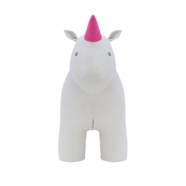 Пуф-животное Leset Unicorn, Велюр натуральный 400х950х750 Omega 30/Enigma 24