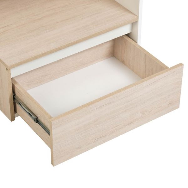 Компьютерный стол КС-7  1470х500х1160 Солсбери/белый