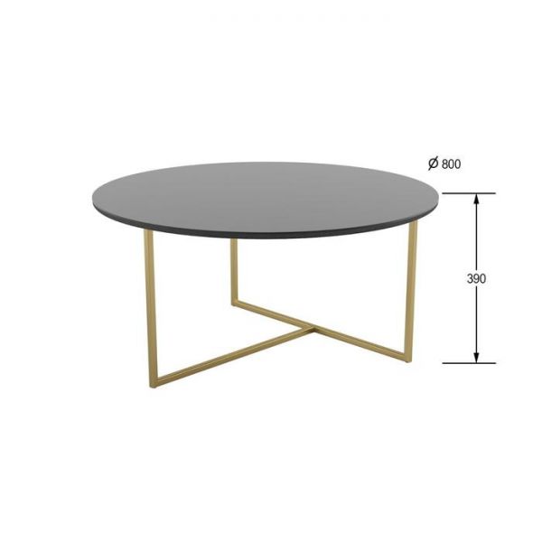 Стол журнальный «Маджоре Glass», 800 ? 800 ? 390 мм, цвет белая Lacobel