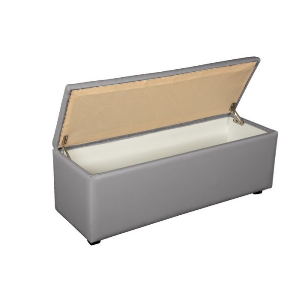 Банкетка Монако-2 1210х420хН430 Экокожа серый