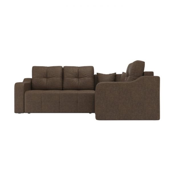 Угловой диван «Кембридж», механизм еврокнижка, рогожка, цвет бежевый