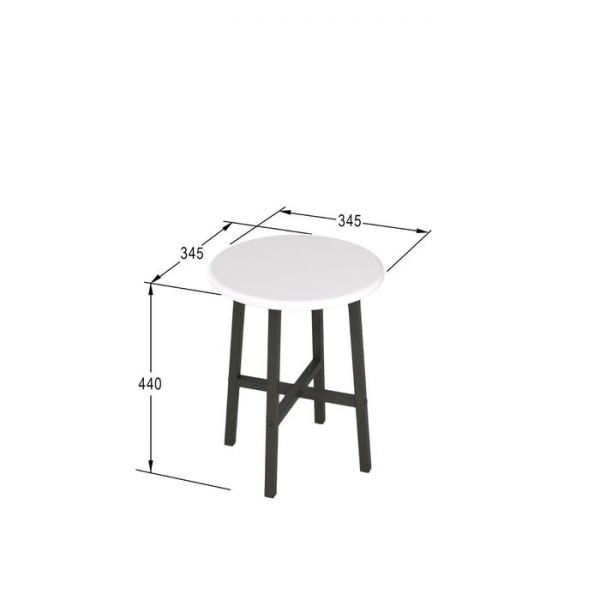 Табурет «Медисон», 345 ? 345 ? 440 мм, цвет дуб американский