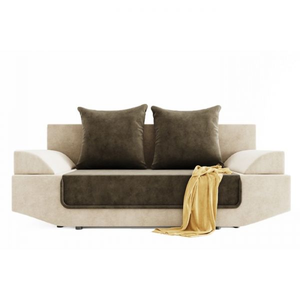 Диван прямой «Амаретто», ППУ, механизм еврокнижка, цвет селфи 03 / селфи 01