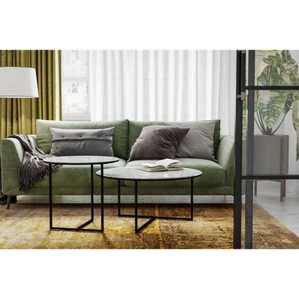 Стол журнальный «Маджоре Glass», 800 ? 800 ? 390 мм, цвет белая Lacobel