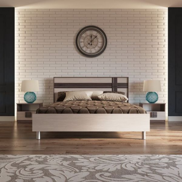 Тумба прикроватная ПРЕЗЕНТ Бодега темный/светлый МДФ бодега темный