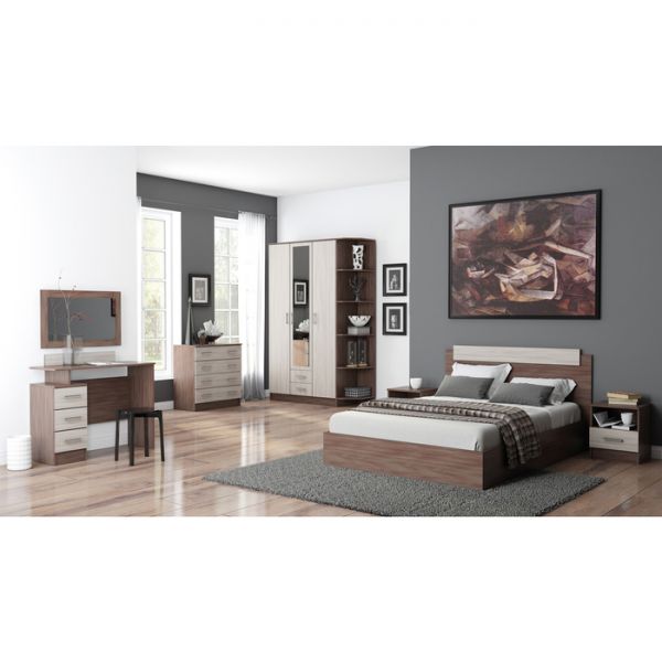 Шкаф 4-х дверный Квадро 1600х482х2200 Венге/Лоредо