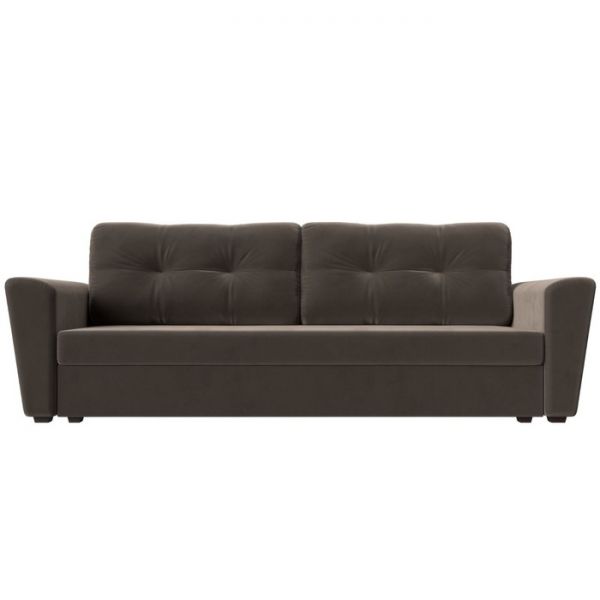 Диван прямой «Амстердам лайт», еврокнижка, велюр, цвет бежевый