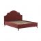 Кровать Фаина, 1600х2000, ортопедическое осн+ПМ, Блиц 09/ Карминно-красный