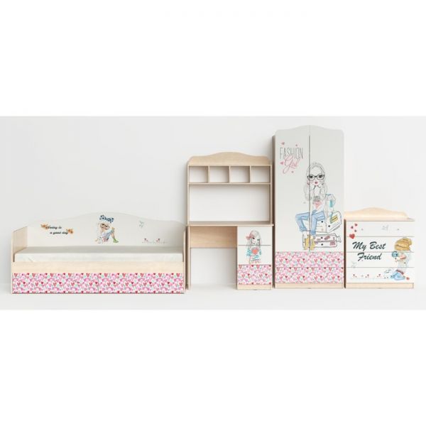 Комод с 4-мя ящиками Fashion, 800х450х910, Шимо светлый