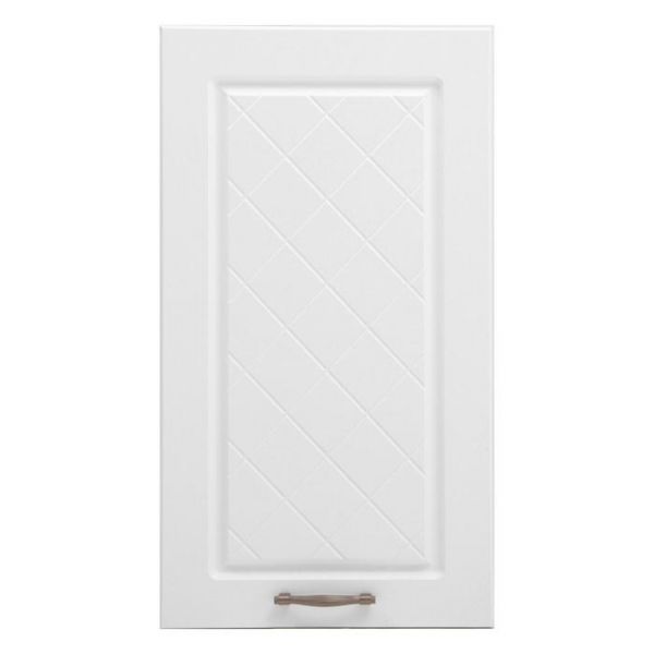 Шкаф навесной ШВ 400 Прованс, 400х300х720, МДФ Белый/Белый