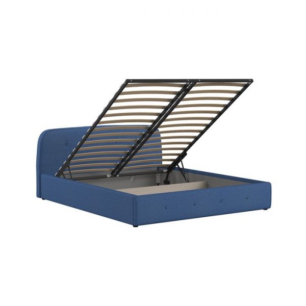 Кровать Илона, 1600х2000, ортопедическое осн+ПМ, Шерлок/Синий