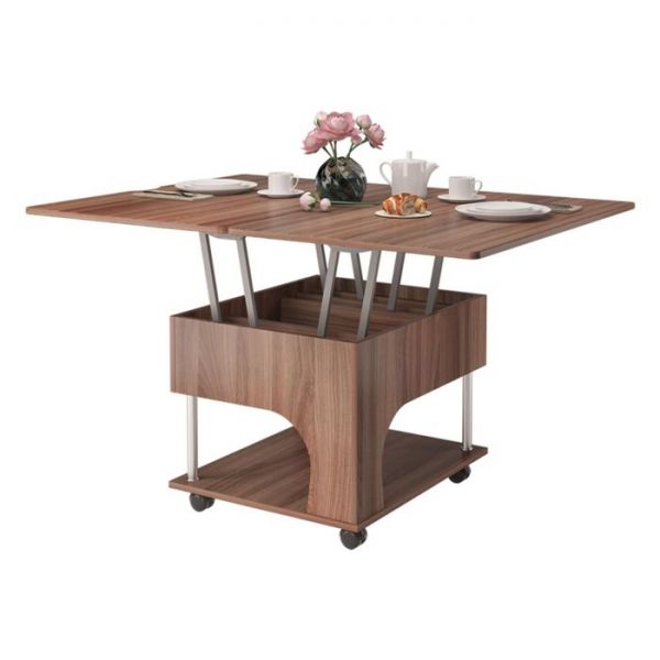 Стол-трансформер "Ричмонд", 520(897)х900(620)х1240 мм, ясень шимо темный