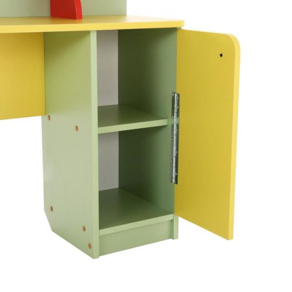 Парикмахерская 1200х320х1150 салатовый/жёлтый/красный