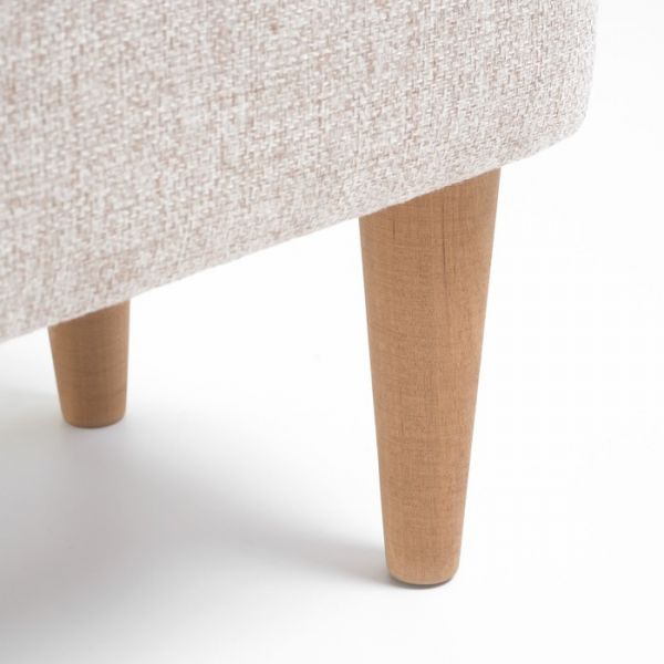 Пуф "Одос" рогожка Neptune бежевый