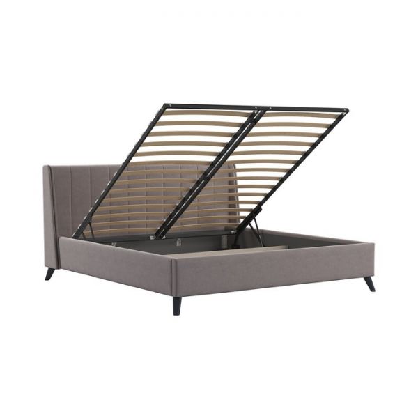 Кровать Мелисса, 1800х2000, ортопедическое осн+ПМ, Вивальди 5/Перламутрово-коричневый