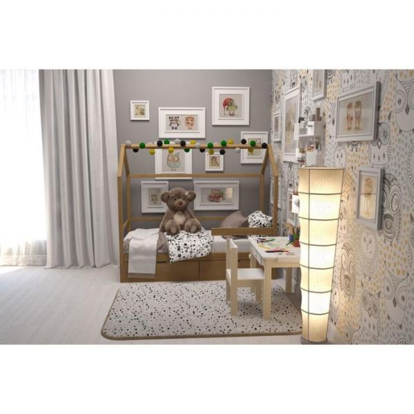 Детская кровать-домик Бельмарко Svogen дерево