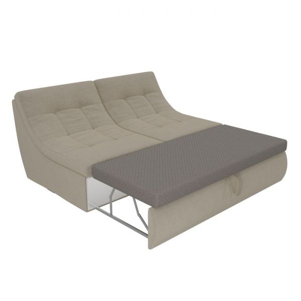 Модуль раскладной диван «Холидей», механизм дельфин, микровельвет, цвет бежевый