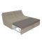 Модуль раскладной диван «Холидей», механизм дельфин, микровельвет, цвет бежевый