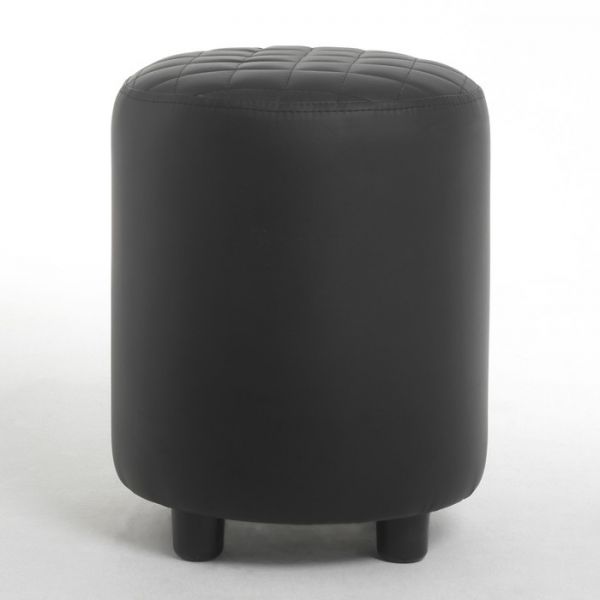 Пуф "Йокки", экокожа черный