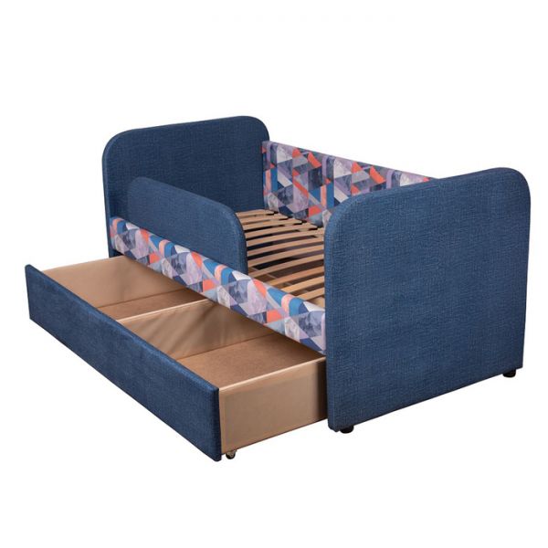 Кровать Тедди 800х1600 с ящиком синий
