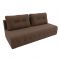 Прямой диван «Лондон», механизм еврокнижка, рогожка, цвет коричневый
