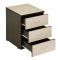 Тумба подкатная, 3 ящ. 430х450х610 Венге/Дуб, кр. Венге
