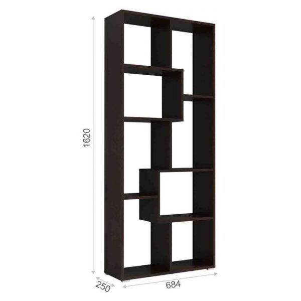 Стеллаж «Матрица», 684 ? 250 ? 1620 мм, цвет дуб молочный