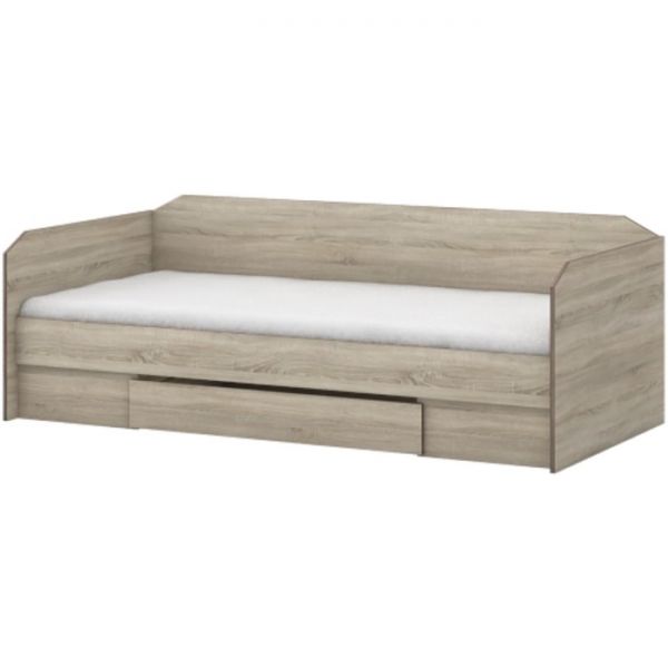 Кровать-тахта «Диско» с ящиками, 900 ? 2000 мм, цвет дуб сонома