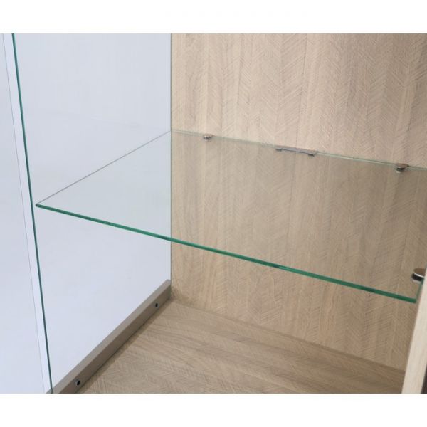 Шкаф-витрина правая Моана-2.1 900х420х2020 палермо/мокко