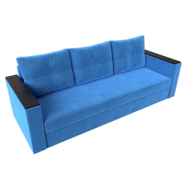 Диван прямой «Атланта лайт», без стола, еврокнижка, велюр, цвет, цвет бежевый