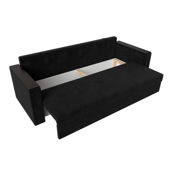 Диван прямой «Атланта лайт», без стола, еврокнижка, велюр, цвет, цвет бежевый