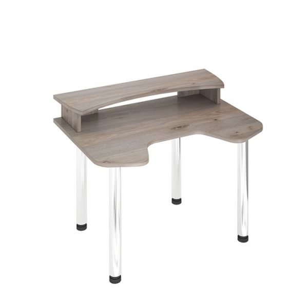 Стол СКЛ-Игр120МО с надстройкой, 1200 ? 900 ? 950 мм, цвет белый жемчуг