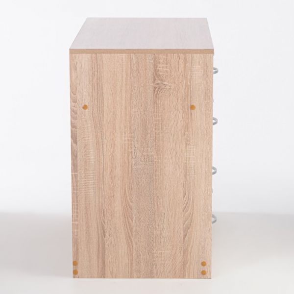 Комод 5 ящиков  900х480х800 дуб сонома/белый