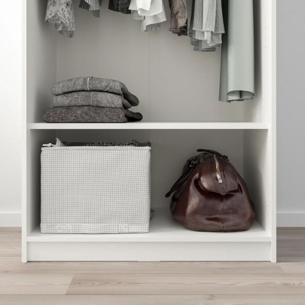 KLEPPSTAD КЛЕППСТАД Гардероб 2-дверный, белый79x176 см