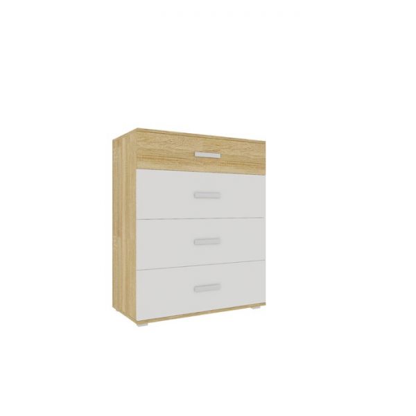 Комод Некст 40-2 992х800х414 Дуб Сонома / Белая Аляска