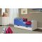 Кровать детская «Облака №2», 700 ? 1400 мм, цвет белый/синий