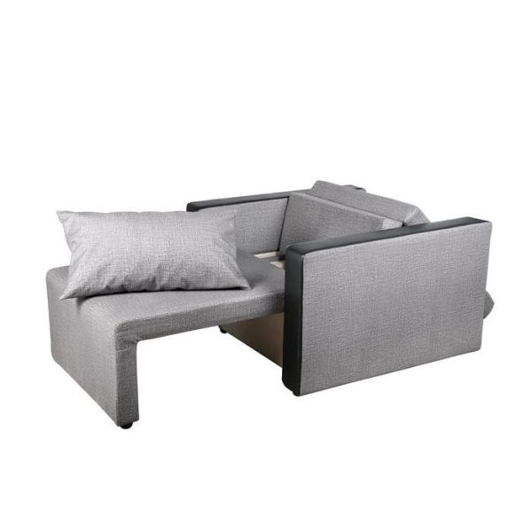 Кресло-кровать "Милена-2" ткань серый велюр