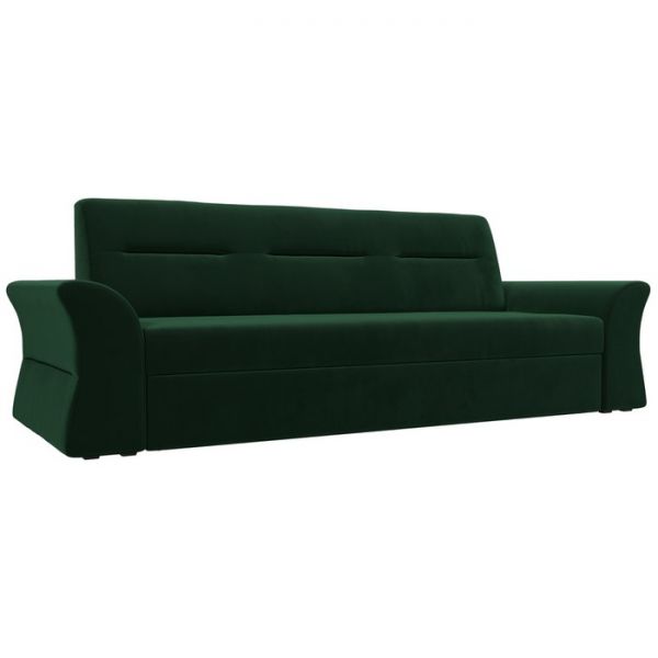 Прямой диван «Клайд», механизм дельфин, велюр, цвет бежевый