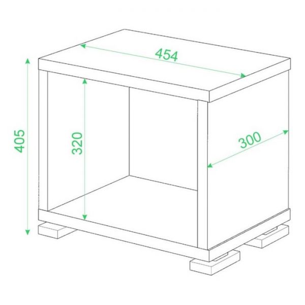 Стеллаж, 450 ? 300 ? 410 мм, цвет нельсон