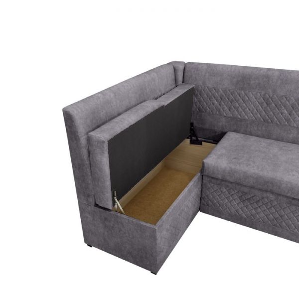 Кухонный уголок «Фантазия», левый угол, цвет эмилия грей