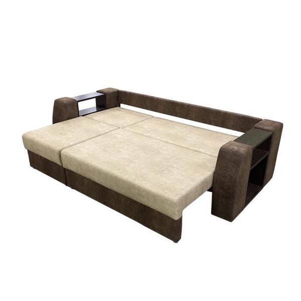 Диван-трансформер «Оптимус», цвет эмилия милк / эмилия дарк браун